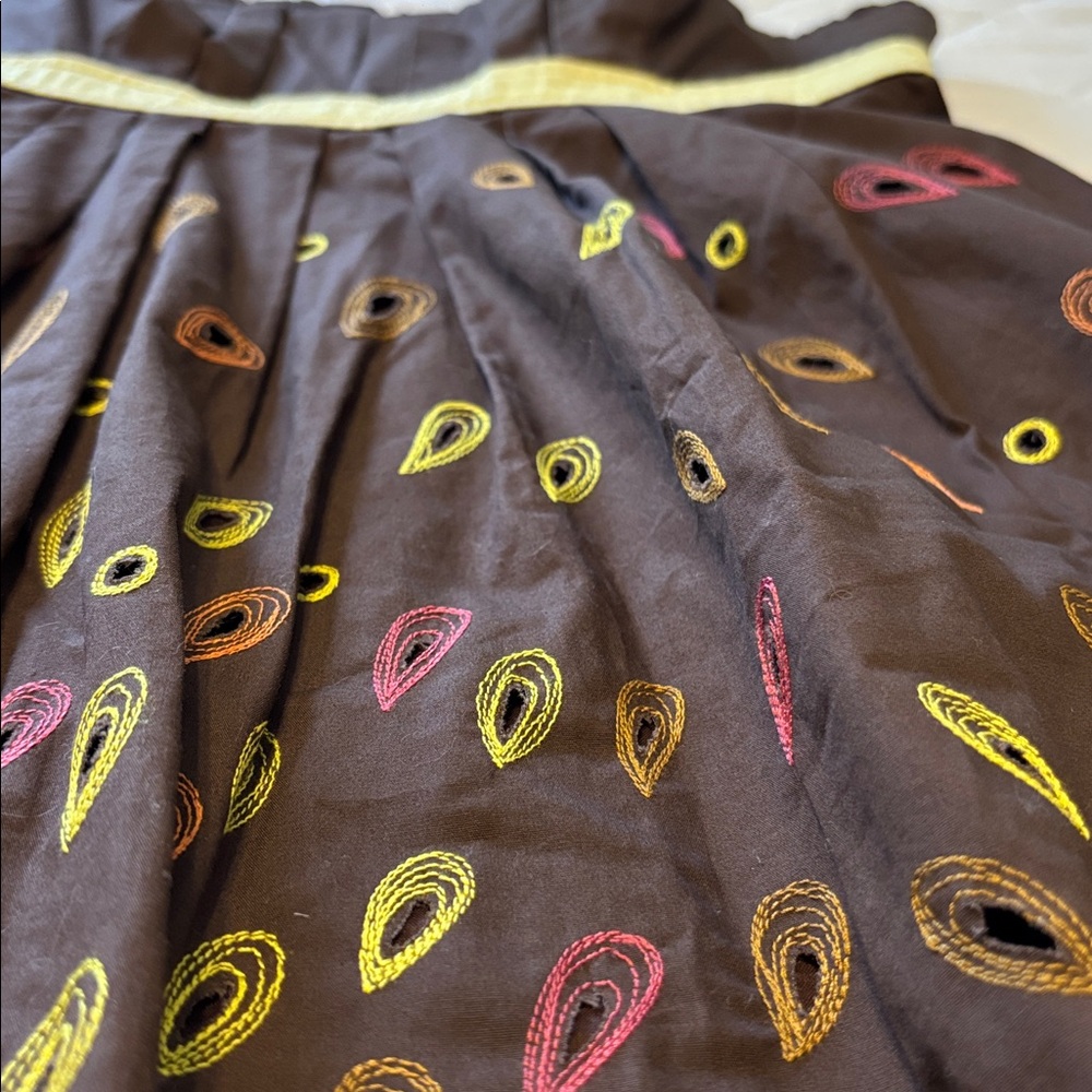 Tabitha Brown Strapless Dress with Embroidered Floral Detail - Picture 10 of 12